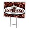 Signmission Espresso Yard Sign & Stake outdoor plastic coroplast window, C-1216 Espresso C-1216 Espresso - alternate 1